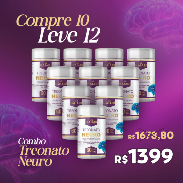 Combo compre 10 leve 12 Treonato Neuro