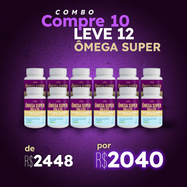 Combo compre 10 leve 12 ômega Super.