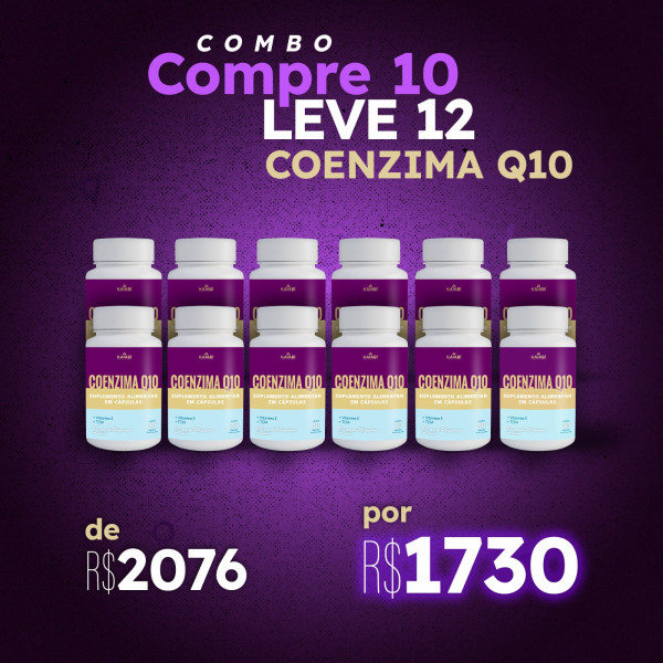 Combo compre 10 leve 12 Coenzima Q10.