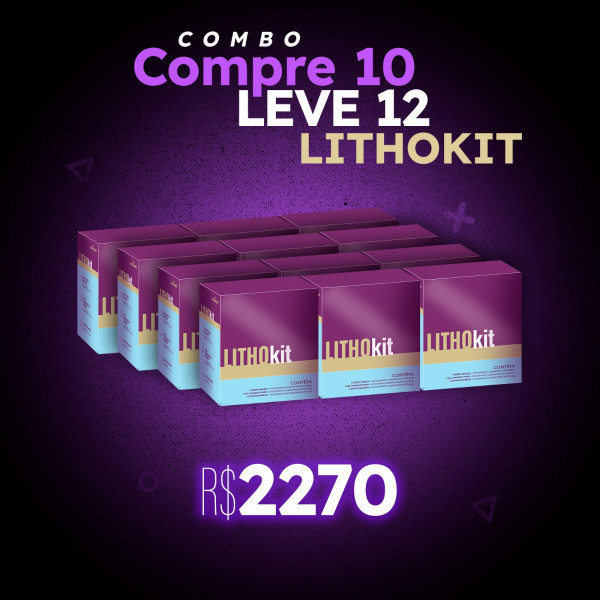 Combo compre 10 leve 12 Lithokit.