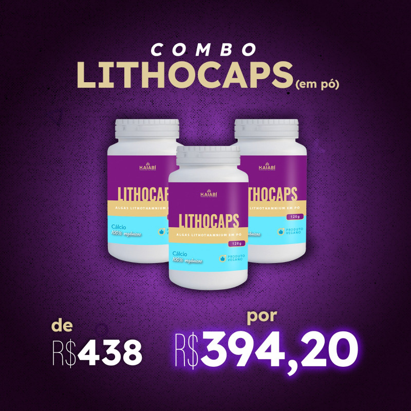 Combo 3 LithoCaps em Pó.
