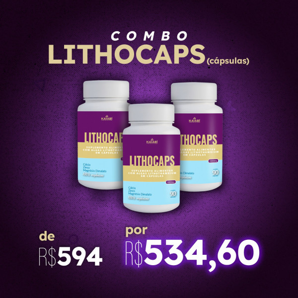 Combo 3 LithoCaps 90 Cápsulas.