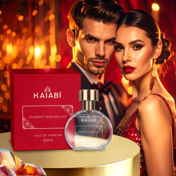 Perfume Árabe Unissex Amber Vermelho 50ml