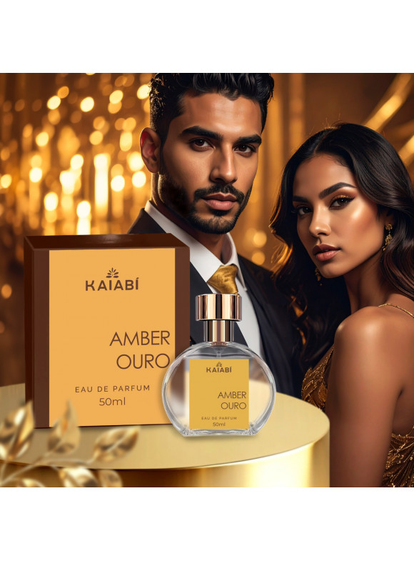 Perfume Árabe Unissex Amber Ouro 50ml.