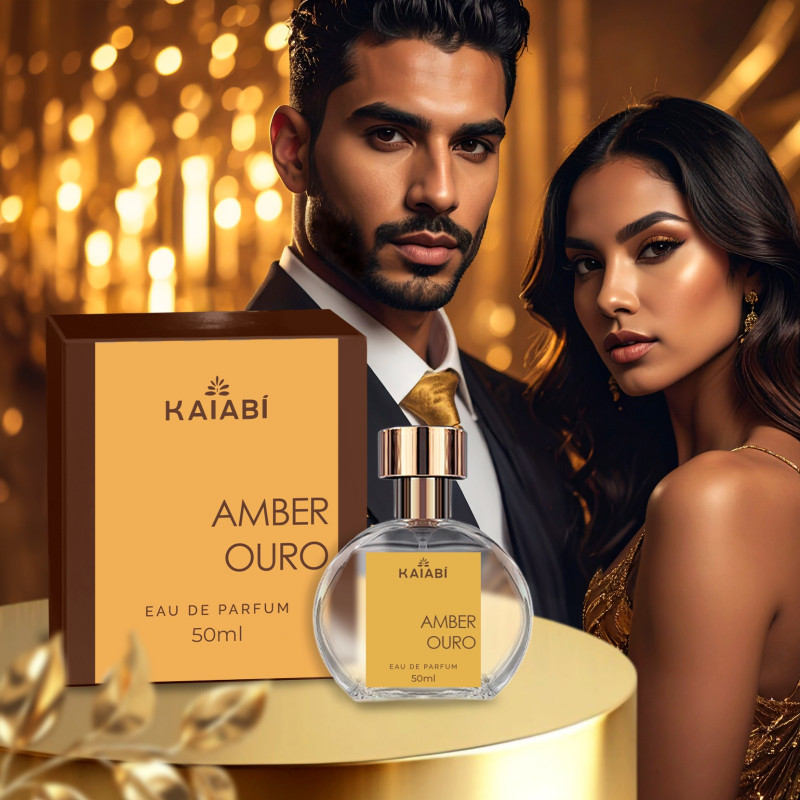 Perfume Árabe Unissex Amber Ouro 50ml.