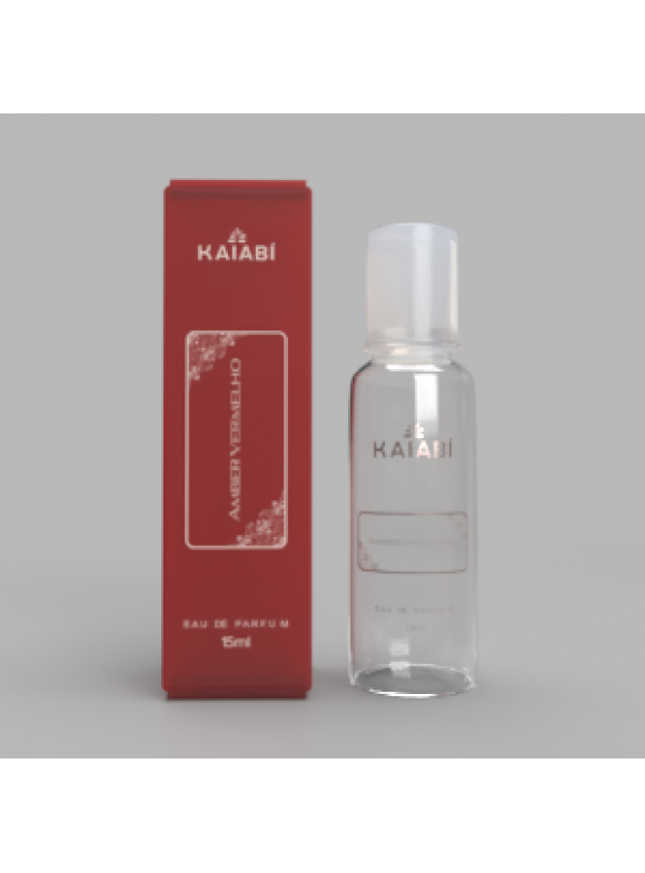 Perfume Árabe Unissex Amber Vermelho 15ML.