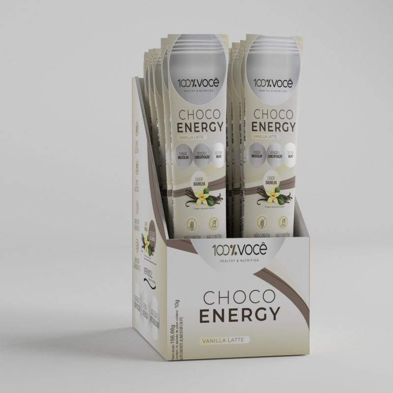 14 Sache Choco Energy, Sabor Vanilla