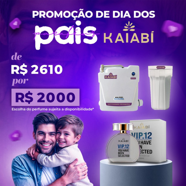 Promoção de dia dos Pais, 1 Shower 1 Multiprocessador e um perfume VIP.12 de 50ML