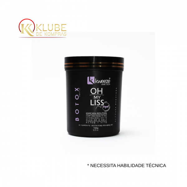Botox Capilar Oh My Liss Blond Fusion Máscara Redutora 1Kg