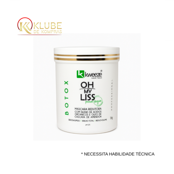 Botox Capilar Máscara Redutora 1kg - Kadma Kweeze