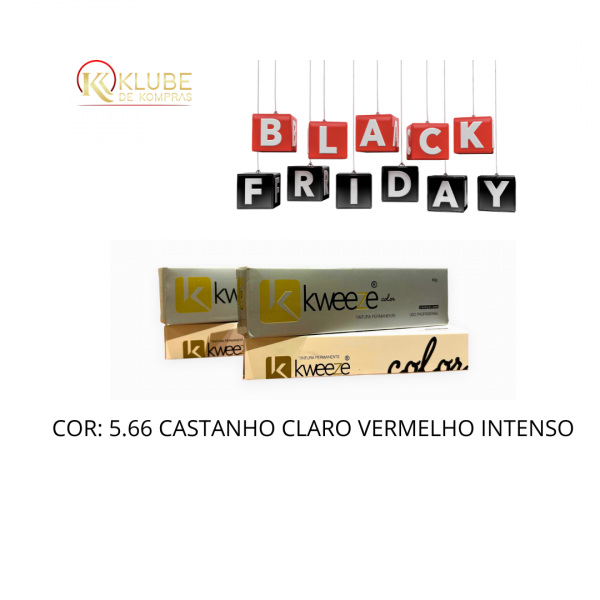 Tintura Kadma Color 60g 5.66 Castanho Claro Vermelho Intenso Kweeze