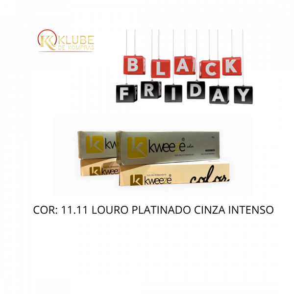 Tintura Kadma Color 60g 11.11 Louro Platinado Cinza Intenso Kweeze