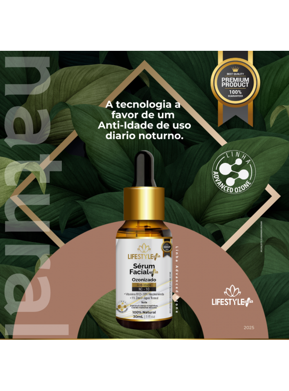 SÉRUM FACIAL OZONIZADO MAIS NOITE 