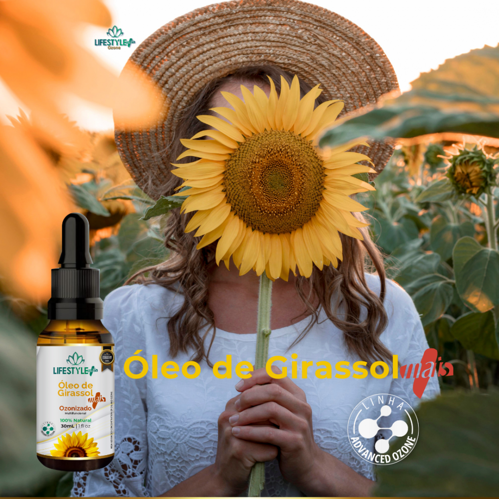 Óleo de Girassol Ozonizado Premium 30ml - Tratamento Avançado para a ...