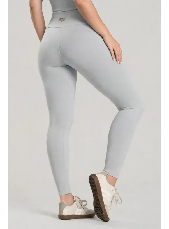 FTS - CALÇA LEGGING BÁSICA MELANINA CINZA