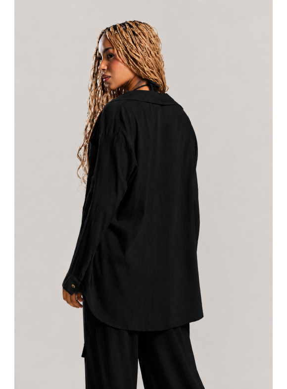 BUZIANA - CAMISA BEACH BOLSO PRETO