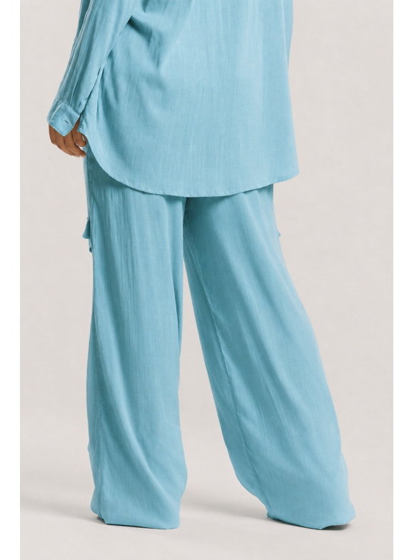 BUZIANA - CALÇA PANTS COM BOLSO AZUL POLO