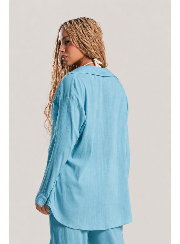 BUZIANA - CAMISA BEACH BOLSO AZUL POLO