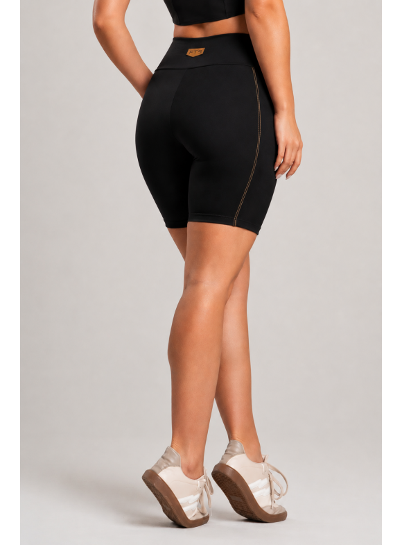 FTS - SHORT COM BOLSO PESPONTADO PRETO