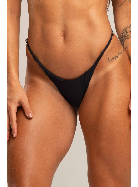 LUIZA CALDI - CALCINHA REGULAGEM BOHO BEACH PRETO