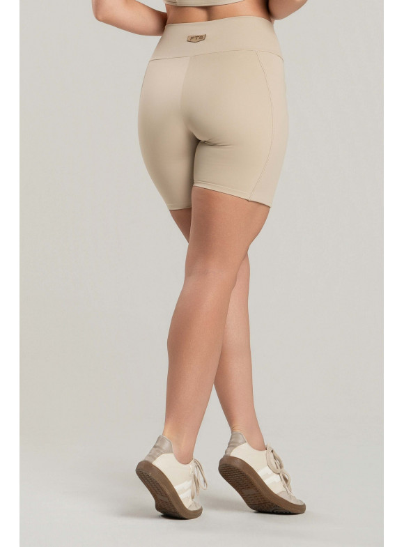 FTS - SHORT COM BOLSO PESPONTADO MELANINA VANILA