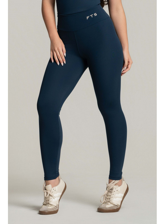 FTS - CALÇA LEGGING BÁSICA MELANINA AZUL MARINHO