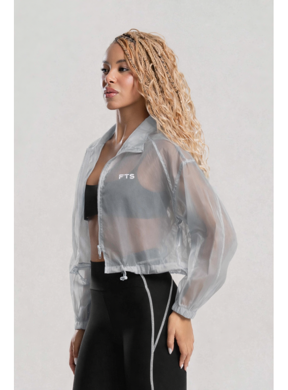 FTS - CASACO TRANSPARÊNCIA ENTER THE GAME CINZA