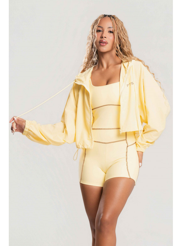 FTS - CASACO COM CAPUZ ENTER THE GAME AMARELO MANTEIGA