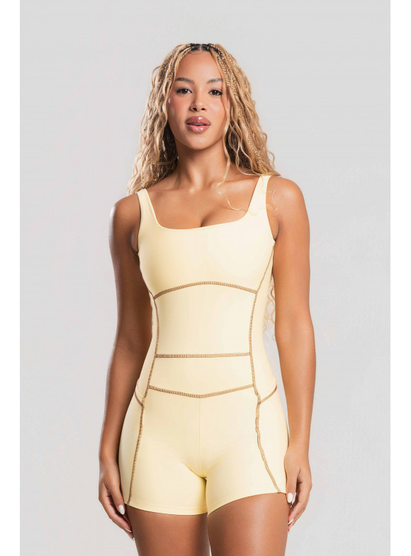 FTS - MACAQUINHO RECORTE AMARELO MANTEIGA