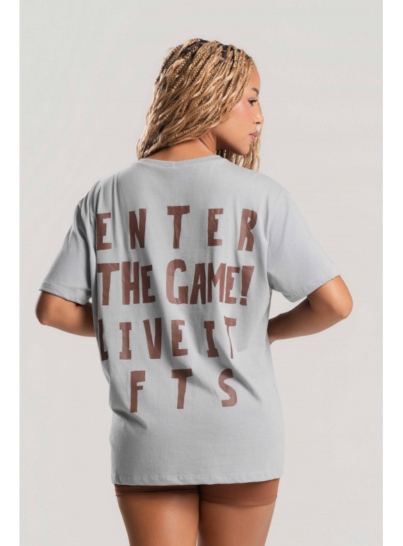 FTS - T-SHIRT ENTER THE GAME CINZA