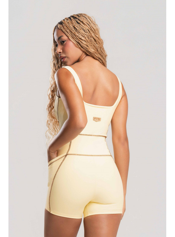 FTS - MACAQUINHO RECORTE AMARELO MANTEIGA