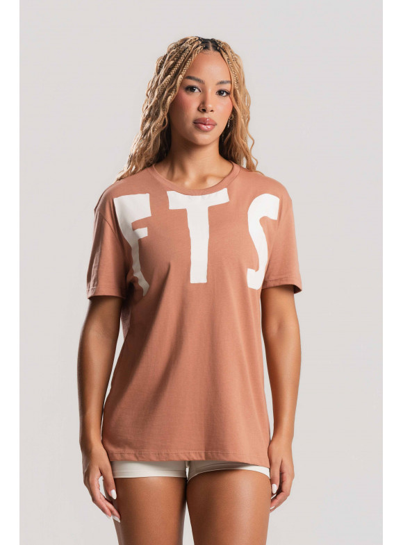 FTS - T-SHIRT ENTER THE GAME MOCHA MOUSSE
