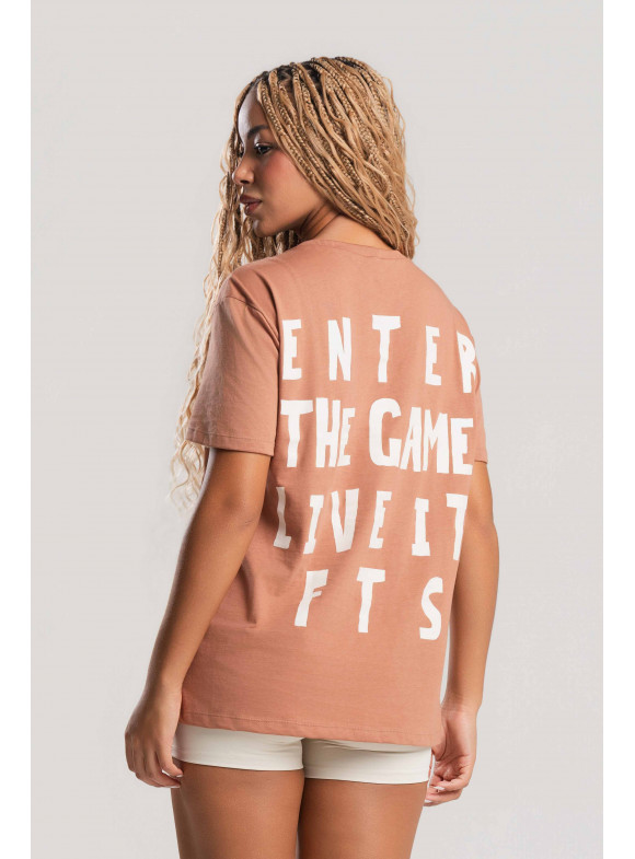 FTS - T-SHIRT ENTER THE GAME MOCHA MOUSSE