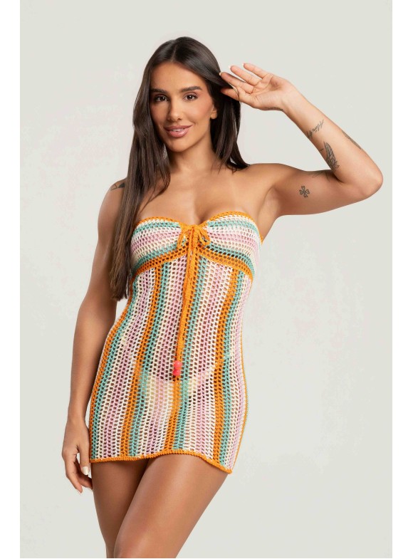 LUIZA CALDI -  VESTIDO EM CROCHÊ SUNSET