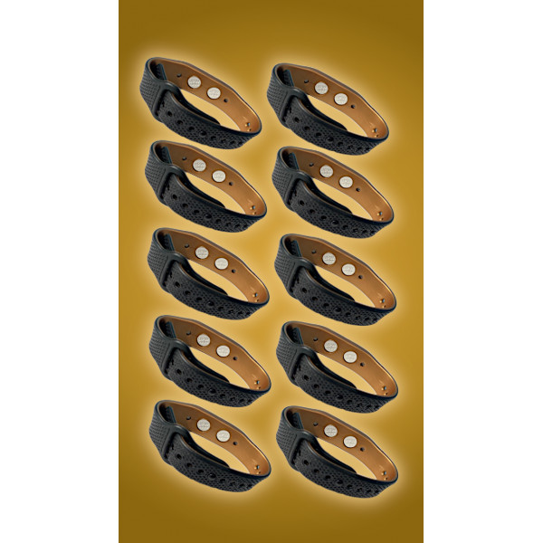 Pac com 10 Pulseiras Magnéticas de Silicone