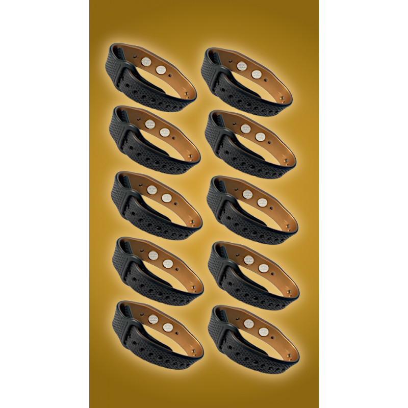 Pac com 10 Pulseiras Magnéticas de Silicone