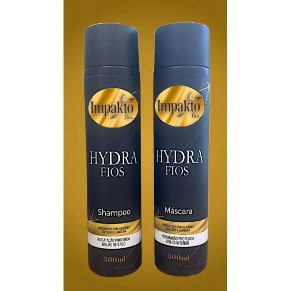 Kit Capilar Hydra Fios 300 ml - Shampoo, Máscara, Tônico, Suplemento