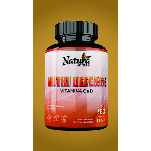 Nutri Defense - Vitamina C e D - 60 cápsulas