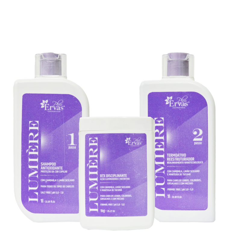 Kit Lumière - 1 Shampoo 1L + 1 Termoativo 1L