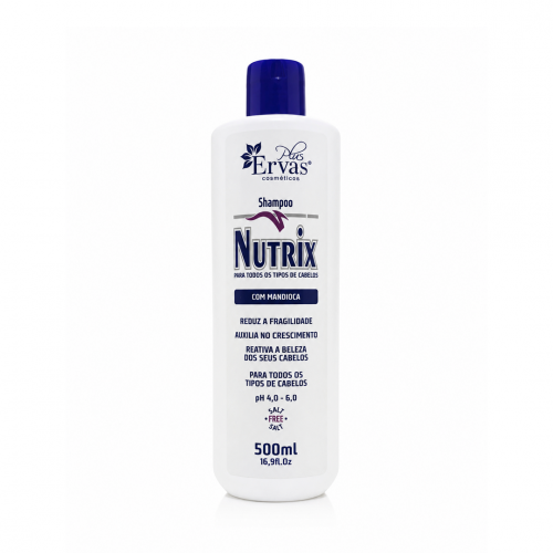 Shampoo Nutrix de 500ml com pH 5,0-6,0