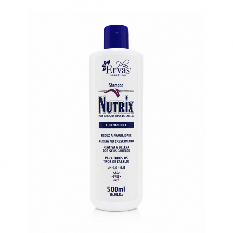 Shampoo Nutrix de 500ml com pH 5,0-6,0