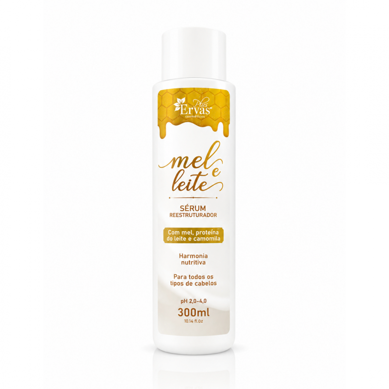 Sérum Reestruturador 300ml Mel e Leite - Home Care
