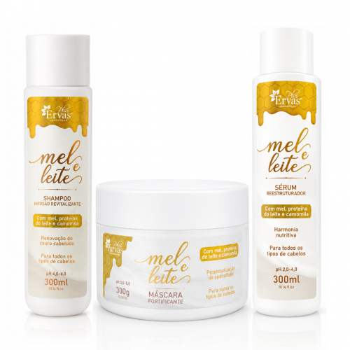 Kit 300ml Mel e Leite - Home Care