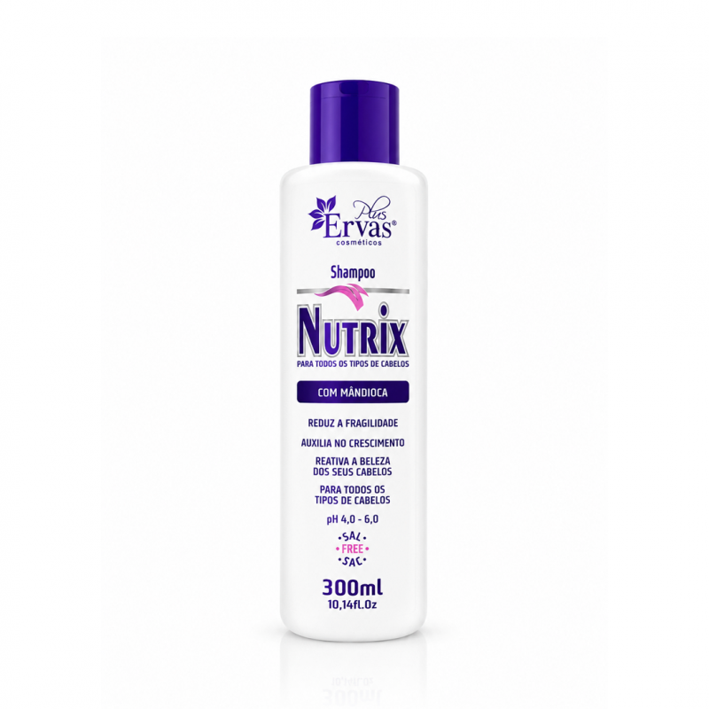 Shampoo Nutrix de 300ml com pH 5,0-6,0