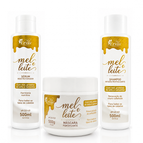 Kit 500ml Mel e Leite - Home Care