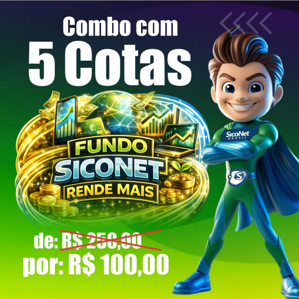 Combo com 5 Cotas SicoNet