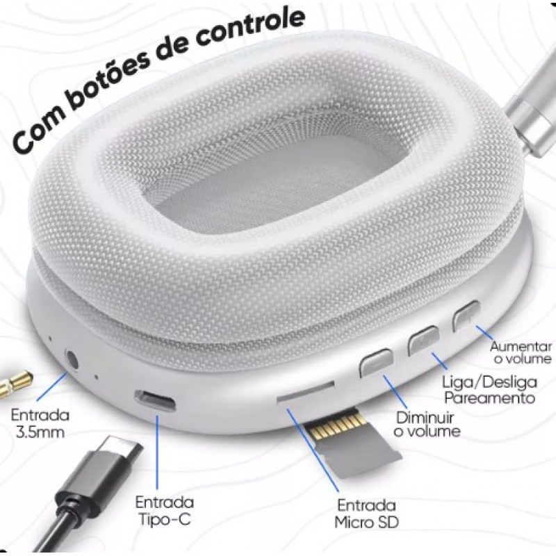 Headphone Bluetooth Air P9 Max
