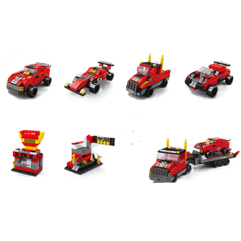 Carros de Corrida - Blocos de Montar Compatíveis com Lego - Brinquedos Educativos e Criativos para Crianças