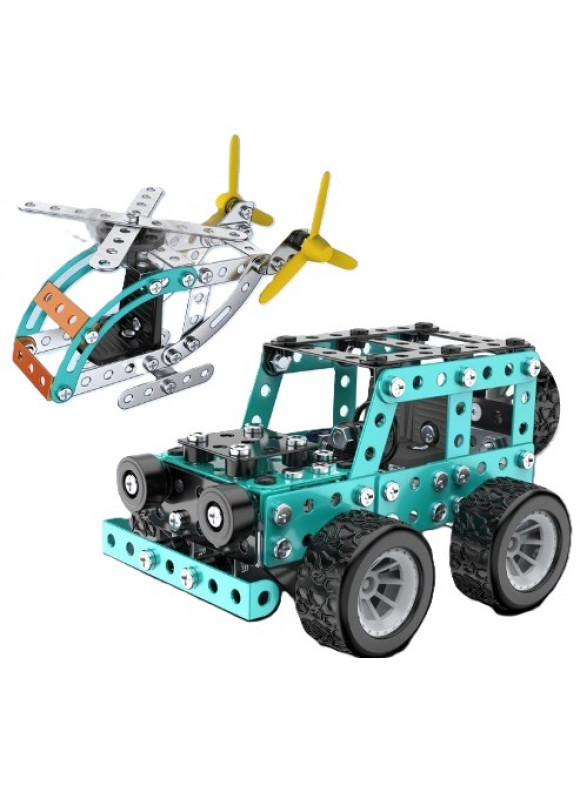 Kit de Montagem de Veículos de Metal: Diversão e Educação em um Só Brinquedo (Laranja)