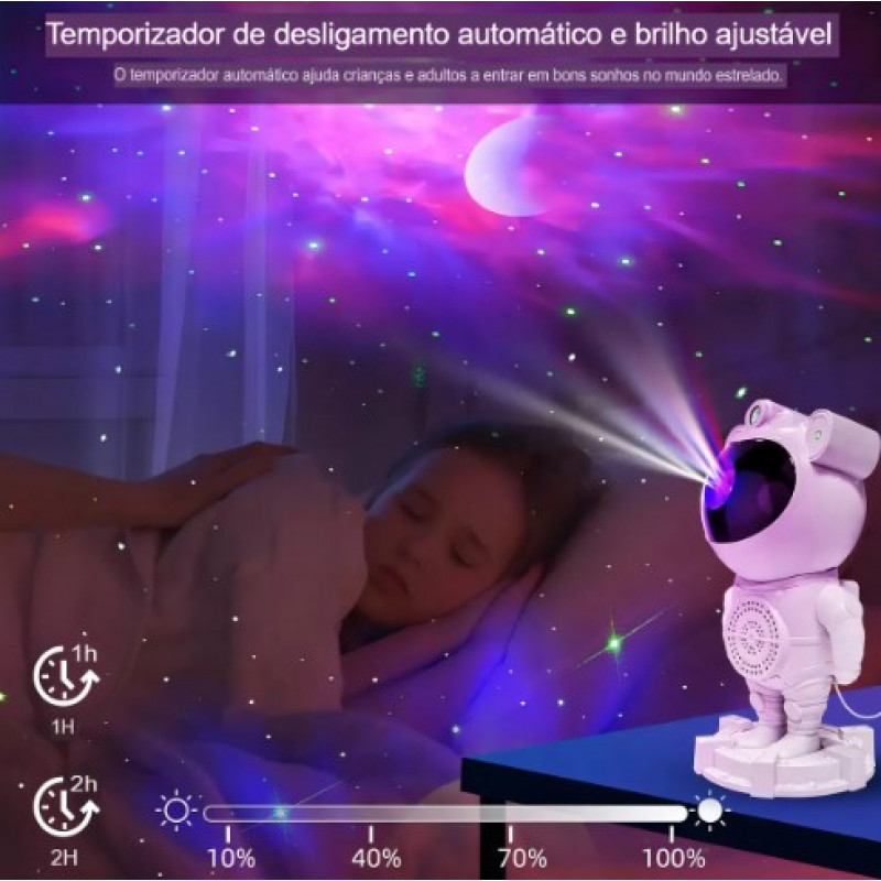 Projetor de Astronauta base de Lua